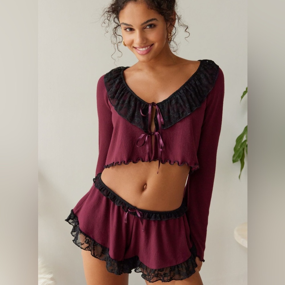 OUT FROM UNDER | UO Paisley Cozy Lace Top